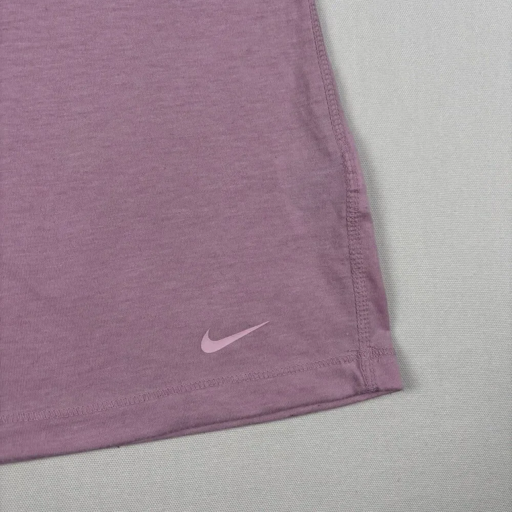 Nike Dri Fit Racerback Training Tank Top Womens L Pink Loose Fit Comfort Stretch